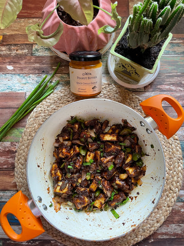 Peanut Butter Paneer Chilli - So Yummy!